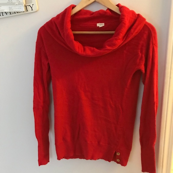 Xs red JCrew turtleneck - Picture 1 of 5